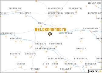 map of Belokamennoye