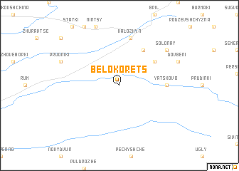 map of Belokorets