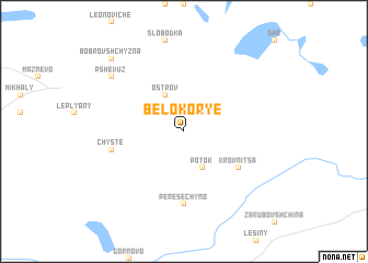 map of Belokorʼye