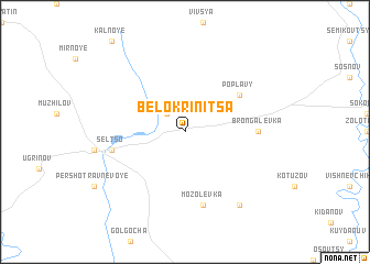 map of Belokrinitsa