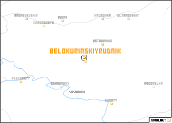 map of Belokurinskiy Rudnik