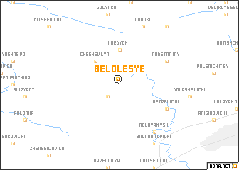 map of Belolesʼye