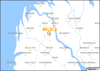 map of Belolo