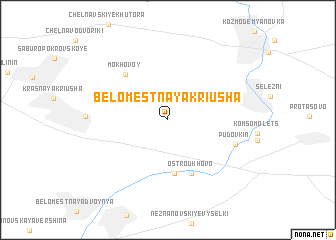 map of Belomestnaya Kriusha