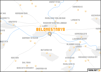 map of Belomestnaya