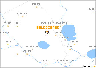 map of Beloozersk