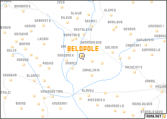 map of Belo Pole