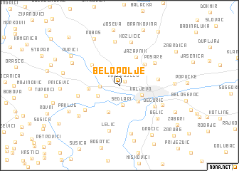 map of Belo Polje