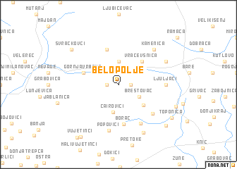 map of Belo Polje