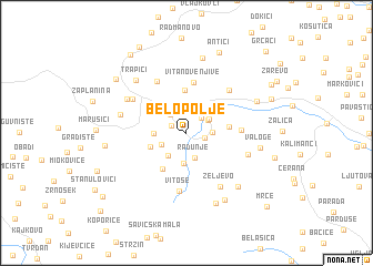 map of Belo Polje