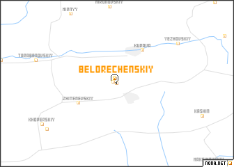 map of Belorechenskiy