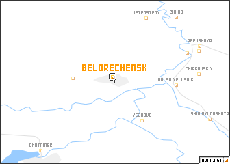 map of Belorechensk