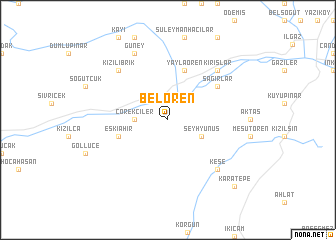 map of Belören