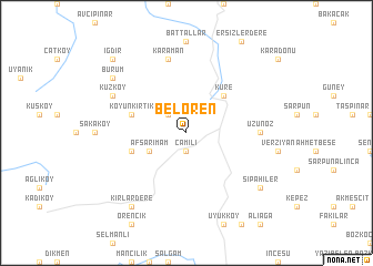 map of Belören