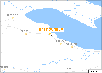 map of Belorybnyy