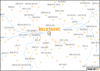 map of Beloševac