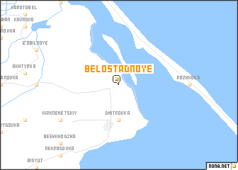 map of Belostadnoye