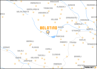 map of Belotino