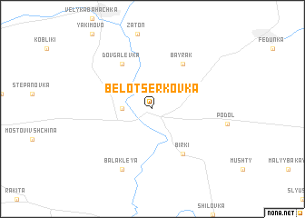 map of Belotserkovka