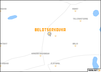 map of Belotserkovka