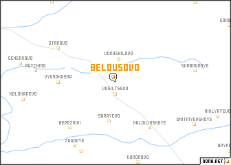 map of Belousovo