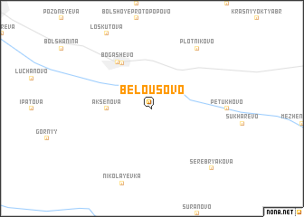 map of Belousovo