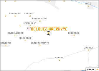 map of Belovezhi Pervyye