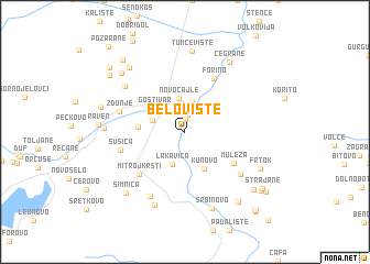 map of Belovište