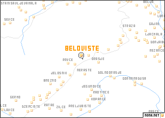 map of Belovište