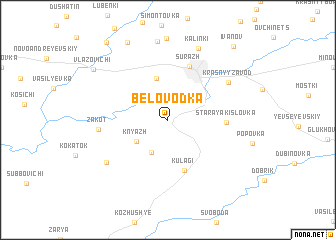 map of Belovodka
