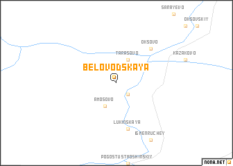 map of Belovodskaya