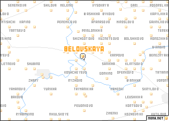 map of Belovskaya