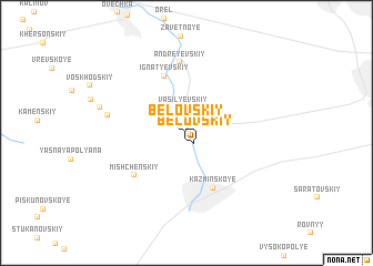 map of Belovskiy