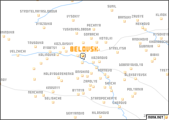 map of Belovsk