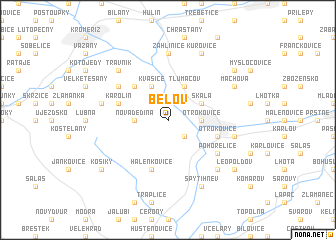 map of Bělov