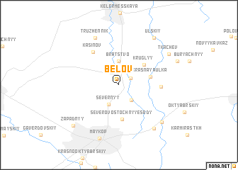 map of Belov