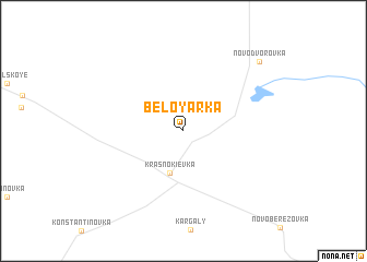 map of Beloyarka