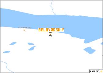 map of Beloyarskiy