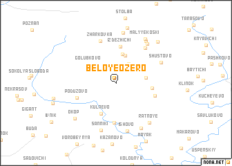 map of Beloye Ozero