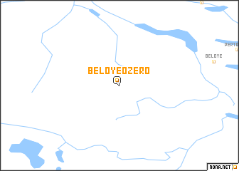 map of Beloye Ozero