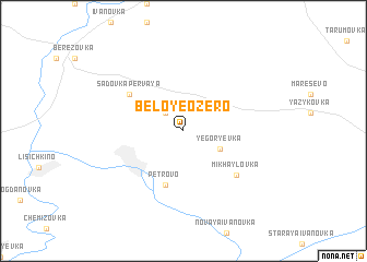 map of Beloye Ozero