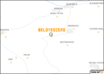 map of Beloye Ozero