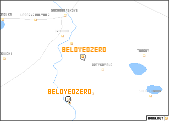 map of Beloye Ozero