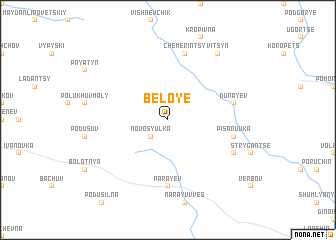 map of Beloye