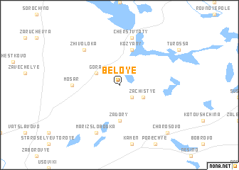 map of Beloye