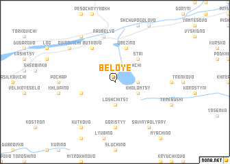 map of Beloye