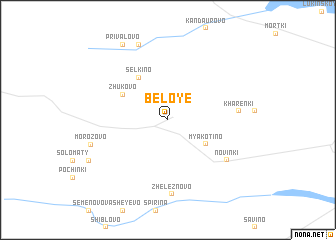 map of Beloye