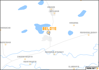 map of Beloye