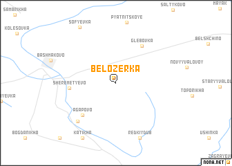 map of Belozërka