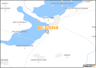 map of Belozërka